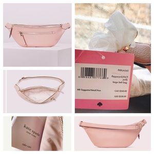 SALE 😉 — kate spade — fanny pack w/ dog clip